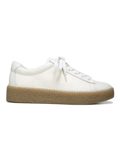Shop Vince Neela Lace-up Leather Sneakers In Off White