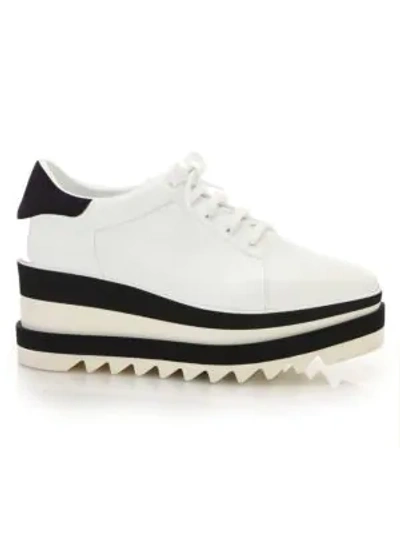 Shop Stella Mccartney Women's Sneak-elyse Platform Wedge Sneakers In White