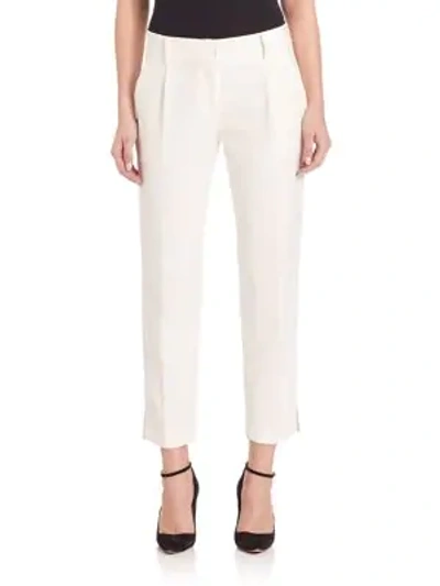 Shop Milly Nicole Italian Cady Pants In White