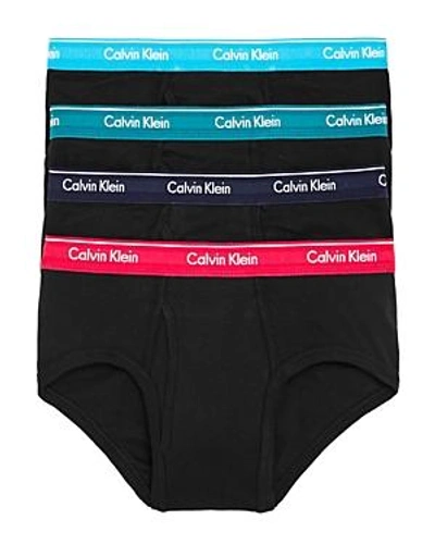 Shop Calvin Klein Cotton Classics Briefs, Pack Of 4 In Black Multi