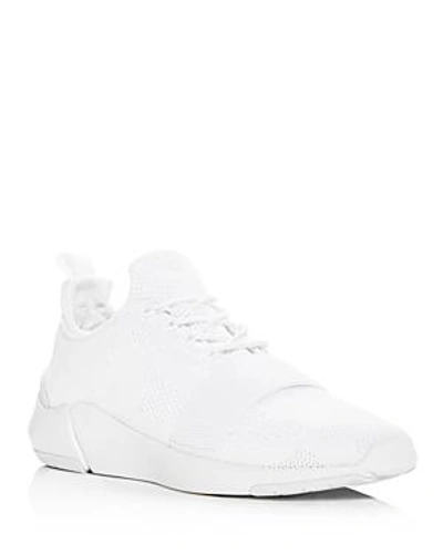 Shop Creative Recreation Men's Ceroni Knit Lace Up Sneakers In White