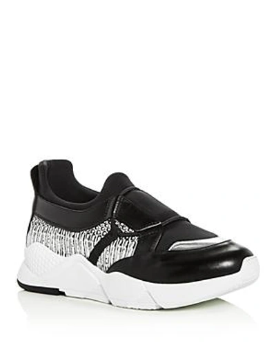 Shop Clergerie Robert  Women's Salvy Mixed Media Slip-on Sneakers In Black