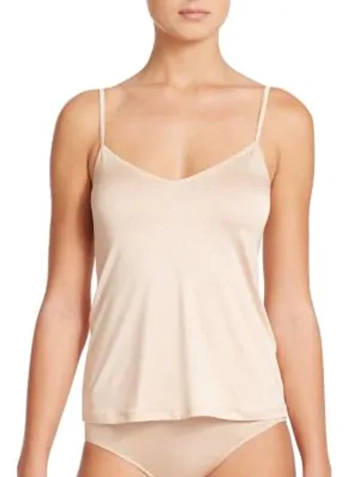 Shop Hanro Women's Satin Deluxe Camisole In Natural