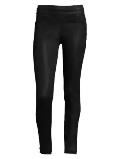 Shop Rta Sonia Coated Skinny Leggings In Wax Black