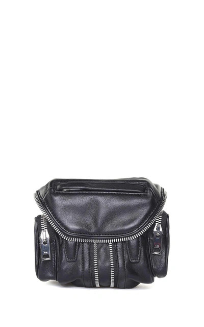 Shop Alexander Wang Micro Marti Smooth-leather Cross-body Bag In Nero