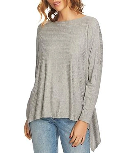 Shop 1.state Ribbed Tunic Top In Gray Heather