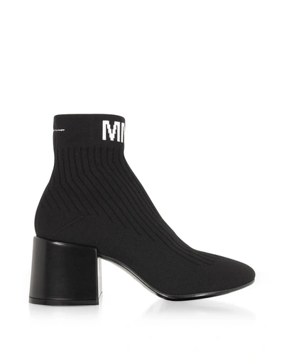 Shop Mm6 Maison Margiela Mm6 Maison Martin Margiela Mm6 Black Nylon Sock Boots