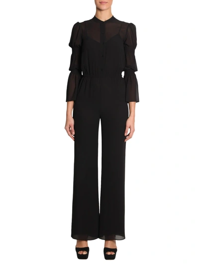 Shop Michael Michael Kors Crêpe Jumpsuit In Black