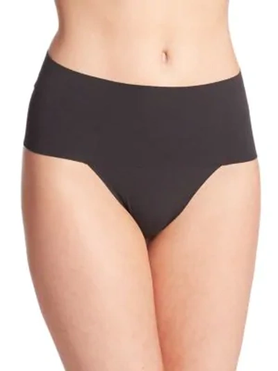 Shop Spanx Undie-tectable Shaping Thong In Black