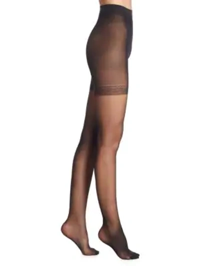 Shop Wolford Women's Individual 10 Complete Support Tights In Black