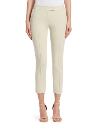 Shop Akris Punto Cropped Pants In Beige