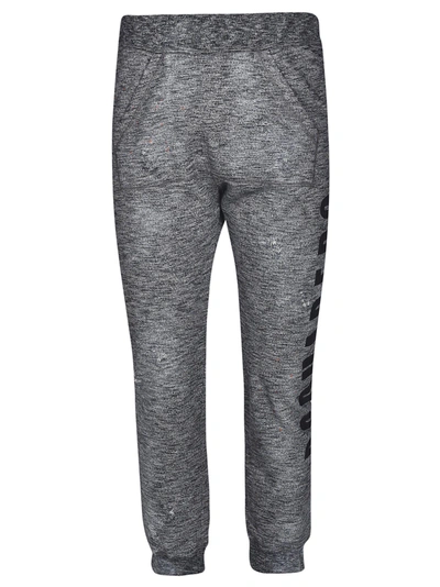 Shop Dsquared2 Logo Print Track Pants In Grey