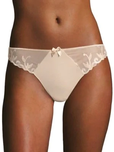 Shop Simone Perele Women's Andora Cotton Cheeky Panty In Rose
