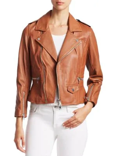 Shop 3.1 Phillip Lim / フィリップ リム Leather Moto Jacket In Cuoio
