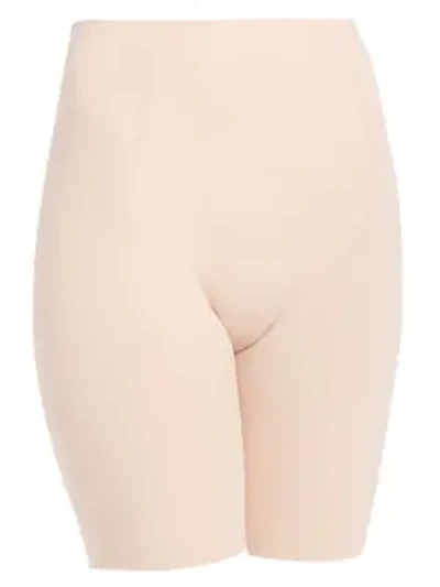 Shop Spanx Thinstincts Mid-thigh Shaping Shorts In Soft Nude
