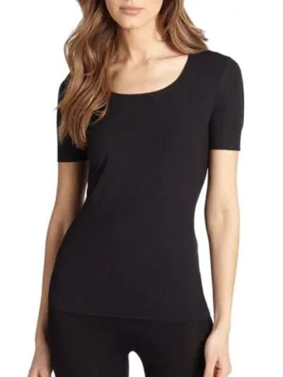 Shop Wolford Women's Pure Tee In Black