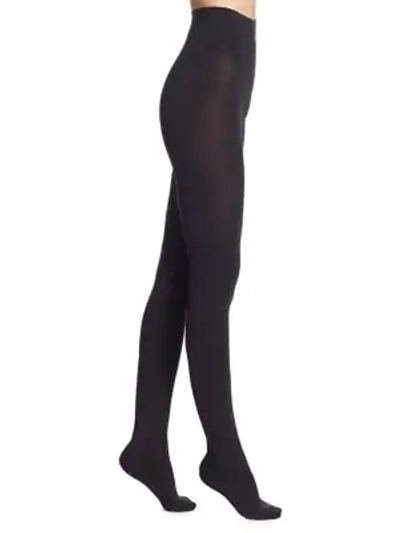 Shop Wolford Ind. 100 Leg Support Opaque Tights In Black