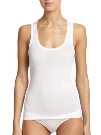 Shop Skin Women's Organic Pima Cotton Tank Top In White