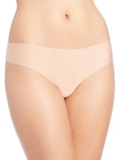 Commando Butter Mid Rise Thong In Beige