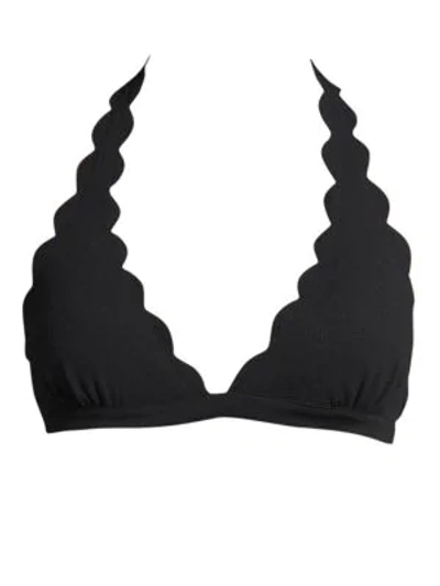 Shop Marysia Spring Halter Bikini Top In Black