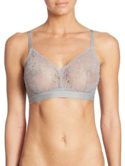 Shop Spanx Spotlight On Lace Bralette In Classic Grey