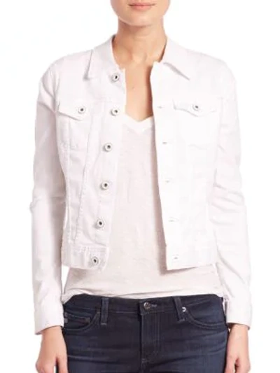 Shop Ag Women's Robyn Denim Jacket In White