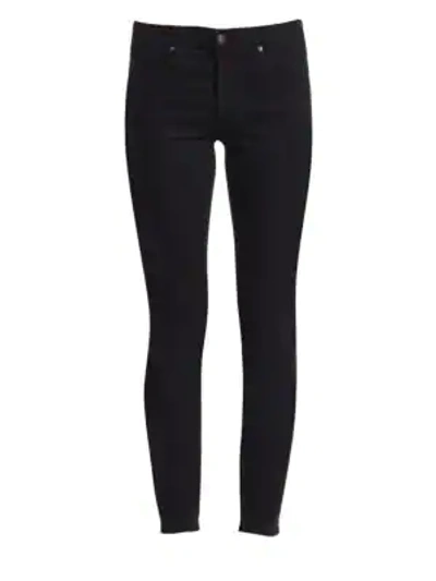 Shop Ag Women's Prima Mid-rise Stretch Cigarette Jeans In Saturated Black