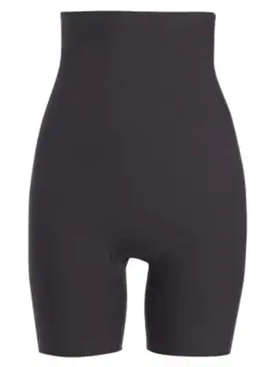 Shop Spanx Women's Targeted High-waist Shaper Shorts In Black