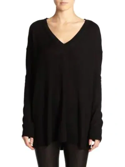 Shop The Row Essentials Amherst V-neck Sweater In Black
