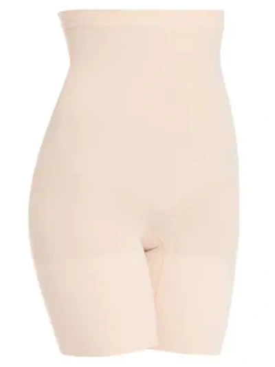 Shop Spanx Women's Higher Power Shorts In Soft Nude