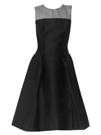 Shop Carolina Herrera Women's Sleeveless A-line Cocktail Dress In Black