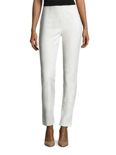 Shop Lela Rose Women's Catherine Stretch-twill Pants In White
