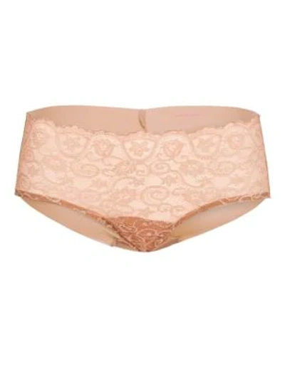 Shop Commando Women's Double Take Lace Panties In Ivory