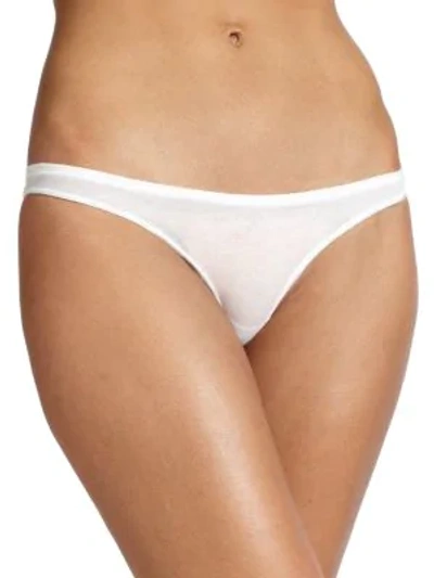 Shop Skin Women's Organic Pima Cotton Bikini Briefs In White
