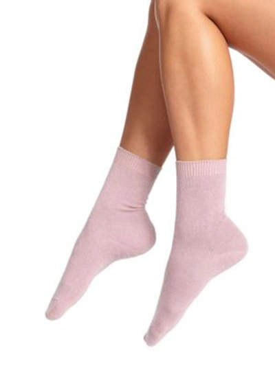 Shop Falke Cosy Ankle Socks In Rosewater