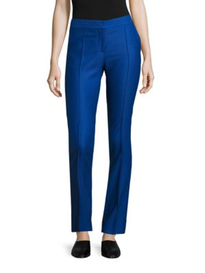 Shop Stella Mccartney Anna Wool Pants In Cornflower Blue