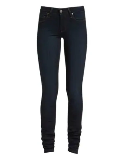 Shop Paige Verdugo Transcend Mid-rise Ultra-skinny Extra-long Leggy Jeans In Mona