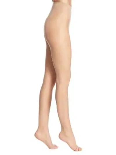 Shop Wolford Women's Luxe Toeless Tights In Gobi