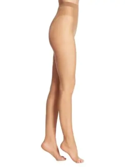 Shop Wolford Women's Luxe Toeless Tights In Caramel