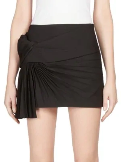 Shop Saint Laurent Knit Jacquard Mini Skirt In Black