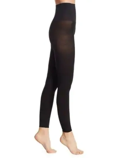 Shop Commando Ultimate Opaque Matte Footless Tights In Black