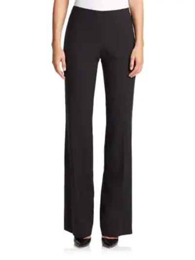 Shop Hugo Boss Tulea Stretch Wool Pants In Black