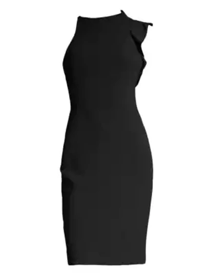 Shop Black Halo Pabla Sheath Dress In Black