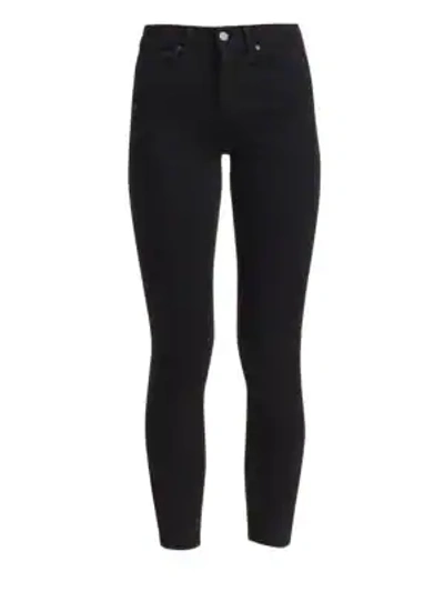Shop Paige Margot High-rise Crop Ultra Skinny Jeans In Black Shadow