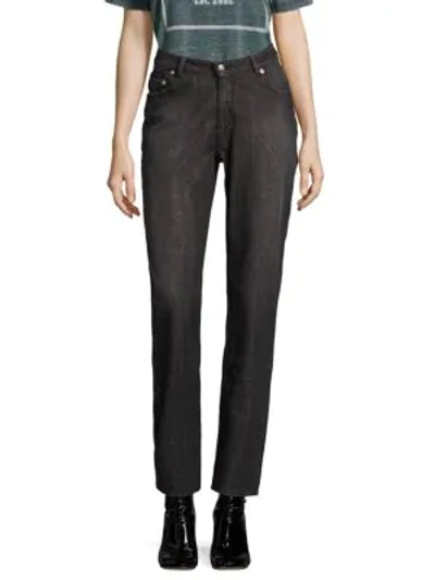 Shop Opening Ceremony Dip Straight-leg Jeans In Black