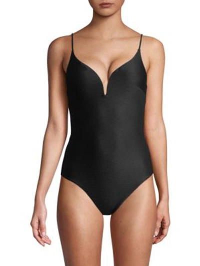 Shop Onia Gloria One-piece Swimsuit In Black
