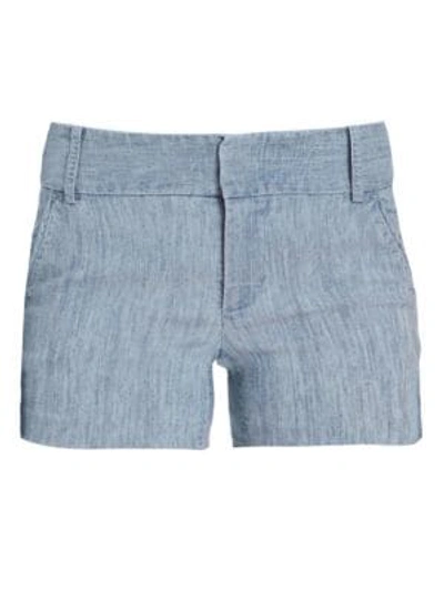 Shop Alice And Olivia Cady Chambray Shorts