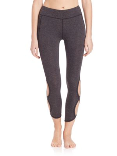 Shop Free People Movement Infinity Leggings In Charcoal Black