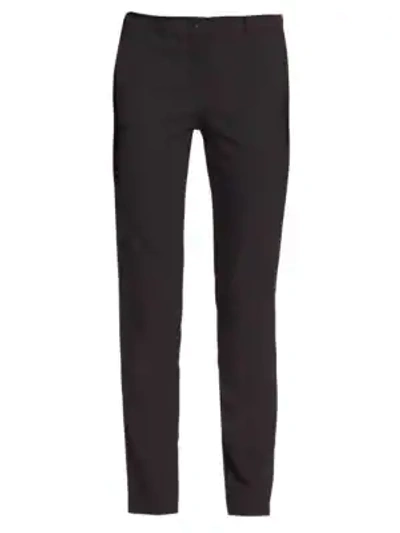 Shop Michael Kors Samantha Virgin Wool Ankle Trousers In Black
