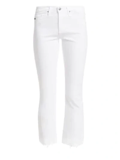 Shop Ag Jodi High-rise Crop Flare Jeans In White